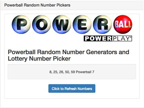 powerball quick pick number generator